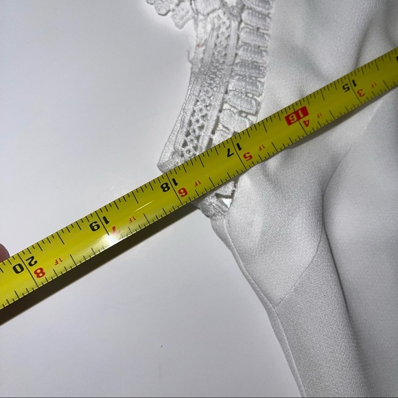 Altar’d State White Dress Lace Cap Sleeve Shift S - Picture 11 of 14